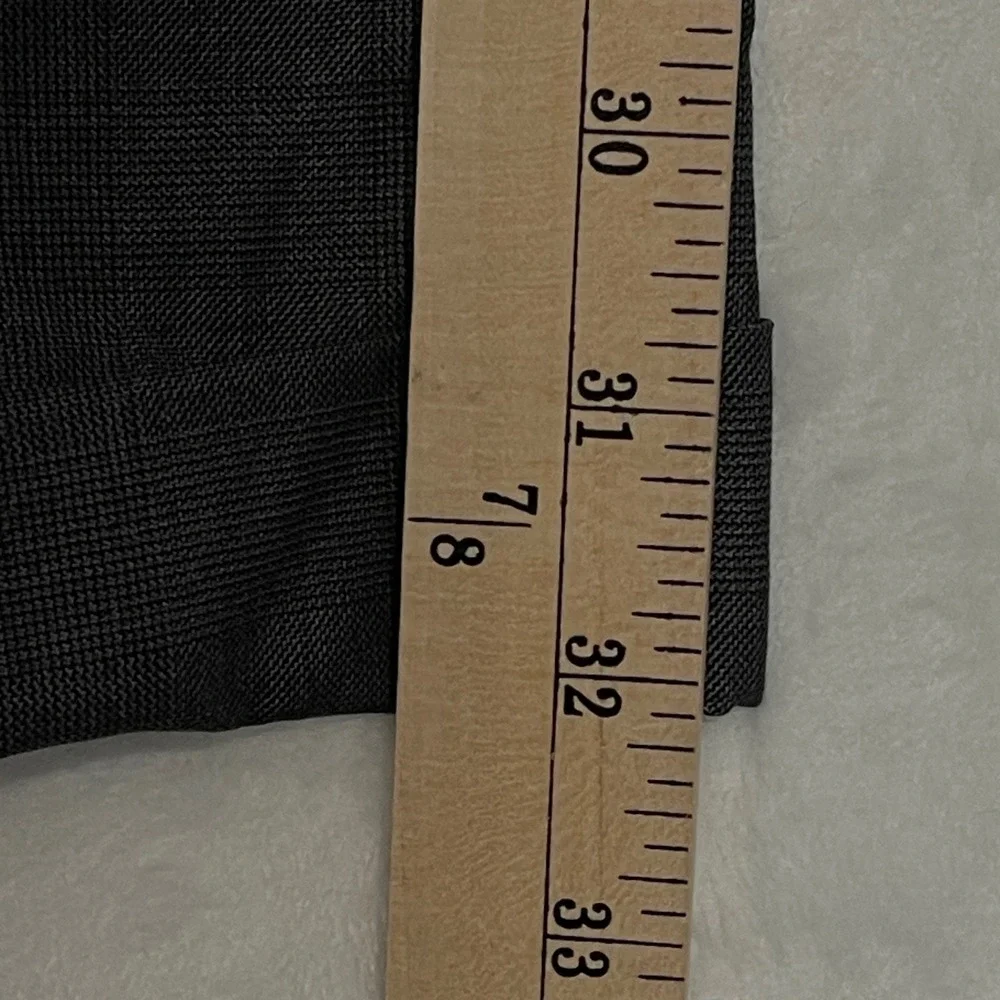 Jos A Bank Mens Wool Dress Pants Charcoal Grey Pleated Classic Fit‎ 37x32 Office